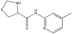 N-(4-methylpyridin-2-yl)-1,3-thiazolidine-4-carboxamide Struktur