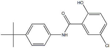 N-(4-tert-butylphenyl)-5-chloro-2-hydroxybenzamide Struktur