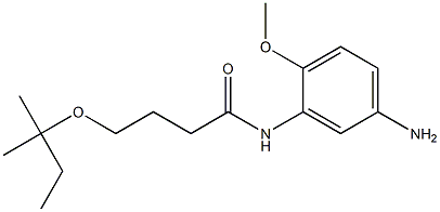 N-(5-amino-2-methoxyphenyl)-4-[(2-methylbutan-2-yl)oxy]butanamide Struktur