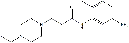 N-(5-amino-2-methylphenyl)-3-(4-ethylpiperazin-1-yl)propanamide Struktur