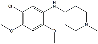 N-(5-chloro-2,4-dimethoxyphenyl)-1-methylpiperidin-4-amine Struktur