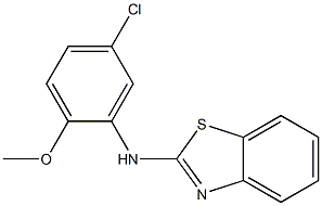 N-(5-chloro-2-methoxyphenyl)-1,3-benzothiazol-2-amine Struktur