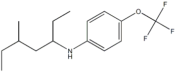 N-(5-methylheptan-3-yl)-4-(trifluoromethoxy)aniline Struktur