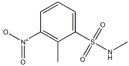 N,2-dimethyl-3-nitrobenzene-1-sulfonamide Struktur