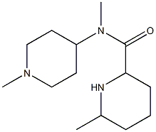 N,6-dimethyl-N-(1-methylpiperidin-4-yl)piperidine-2-carboxamide Struktur