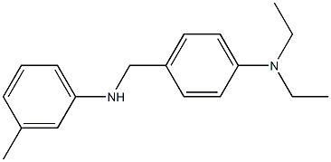 N,N-diethyl-4-{[(3-methylphenyl)amino]methyl}aniline Struktur