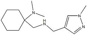 N,N-dimethyl-1-({[(1-methyl-1H-pyrazol-4-yl)methyl]amino}methyl)cyclohexan-1-amine Struktur