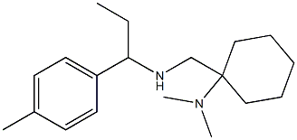 N,N-dimethyl-1-({[1-(4-methylphenyl)propyl]amino}methyl)cyclohexan-1-amine Struktur