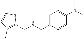 N,N-dimethyl-4-({[(3-methylthiophen-2-yl)methyl]amino}methyl)aniline Struktur