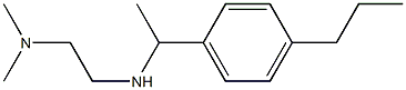 N,N-dimethyl-N'-[1-(4-propylphenyl)ethyl]ethane-1,2-diamine Struktur