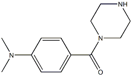 N,N-dimethyl-N-[4-(piperazin-1-ylcarbonyl)phenyl]amine Struktur