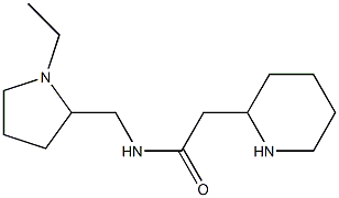 N-[(1-ethylpyrrolidin-2-yl)methyl]-2-(piperidin-2-yl)acetamide Struktur