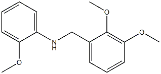 N-[(2,3-dimethoxyphenyl)methyl]-2-methoxyaniline Struktur