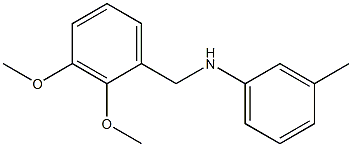 N-[(2,3-dimethoxyphenyl)methyl]-3-methylaniline Struktur