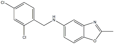 N-[(2,4-dichlorophenyl)methyl]-2-methyl-1,3-benzoxazol-5-amine Struktur