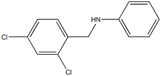 N-[(2,4-dichlorophenyl)methyl]aniline Struktur