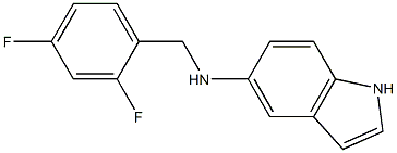 N-[(2,4-difluorophenyl)methyl]-1H-indol-5-amine Struktur