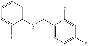 N-[(2,4-difluorophenyl)methyl]-2-iodoaniline Struktur