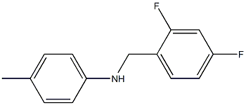 N-[(2,4-difluorophenyl)methyl]-4-methylaniline Struktur