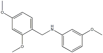 N-[(2,4-dimethoxyphenyl)methyl]-3-methoxyaniline Struktur