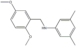 N-[(2,5-dimethoxyphenyl)methyl]-3,5-dimethylaniline Struktur