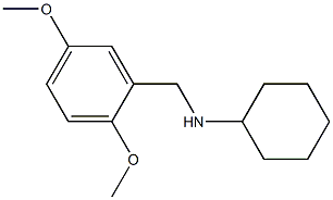 N-[(2,5-dimethoxyphenyl)methyl]cyclohexanamine Struktur