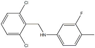 N-[(2,6-dichlorophenyl)methyl]-3-fluoro-4-methylaniline Struktur