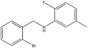 N-[(2-bromophenyl)methyl]-2-fluoro-5-methylaniline Struktur