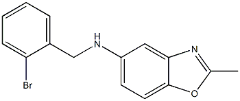 N-[(2-bromophenyl)methyl]-2-methyl-1,3-benzoxazol-5-amine Struktur