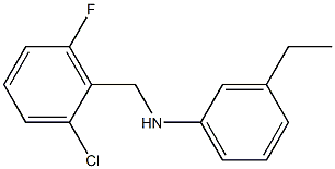 N-[(2-chloro-6-fluorophenyl)methyl]-3-ethylaniline Struktur