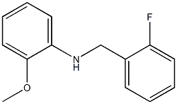 N-[(2-fluorophenyl)methyl]-2-methoxyaniline Struktur