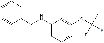 N-[(2-methylphenyl)methyl]-3-(trifluoromethoxy)aniline Struktur