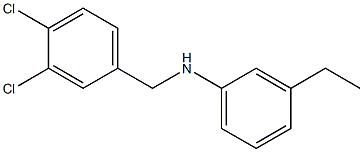 N-[(3,4-dichlorophenyl)methyl]-3-ethylaniline Struktur