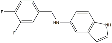 N-[(3,4-difluorophenyl)methyl]-1H-indol-5-amine Struktur