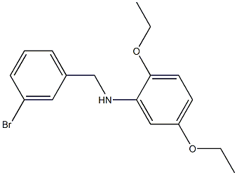 N-[(3-bromophenyl)methyl]-2,5-diethoxyaniline Struktur