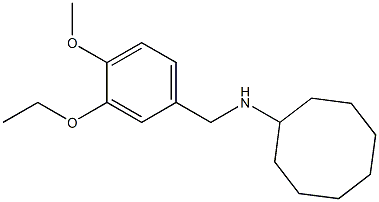 N-[(3-ethoxy-4-methoxyphenyl)methyl]cyclooctanamine Struktur