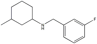 N-[(3-fluorophenyl)methyl]-3-methylcyclohexan-1-amine Struktur