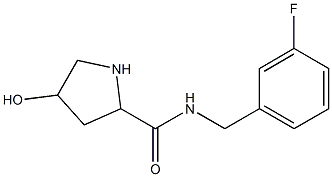 N-[(3-fluorophenyl)methyl]-4-hydroxypyrrolidine-2-carboxamide Struktur