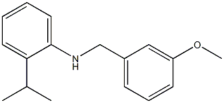 N-[(3-methoxyphenyl)methyl]-2-(propan-2-yl)aniline Struktur