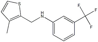 N-[(3-methylthiophen-2-yl)methyl]-3-(trifluoromethyl)aniline Struktur