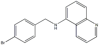 N-[(4-bromophenyl)methyl]quinolin-5-amine Struktur