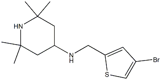 N-[(4-bromothiophen-2-yl)methyl]-2,2,6,6-tetramethylpiperidin-4-amine Struktur