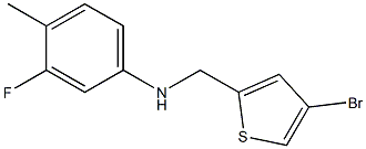 N-[(4-bromothiophen-2-yl)methyl]-3-fluoro-4-methylaniline Struktur