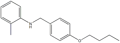 N-[(4-butoxyphenyl)methyl]-2-methylaniline Struktur