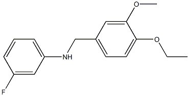 N-[(4-ethoxy-3-methoxyphenyl)methyl]-3-fluoroaniline Struktur