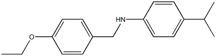 N-[(4-ethoxyphenyl)methyl]-4-(propan-2-yl)aniline Struktur