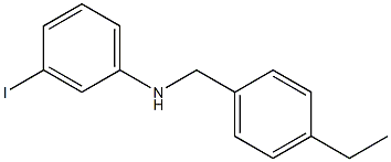 N-[(4-ethylphenyl)methyl]-3-iodoaniline Struktur