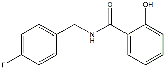 N-[(4-fluorophenyl)methyl]-2-hydroxybenzamide Struktur