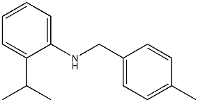 N-[(4-methylphenyl)methyl]-2-(propan-2-yl)aniline Struktur