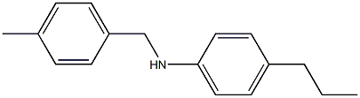 N-[(4-methylphenyl)methyl]-4-propylaniline Struktur